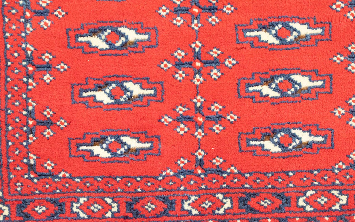 Alfombra Turkaman - 130 x 60 cm - rojo