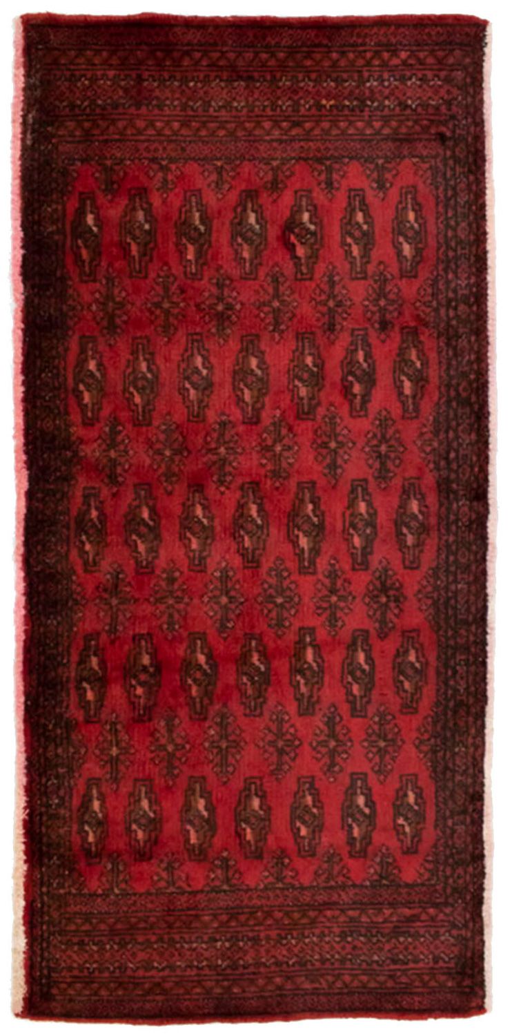 Alfombra Turkaman - 130 x 60 cm - rojo