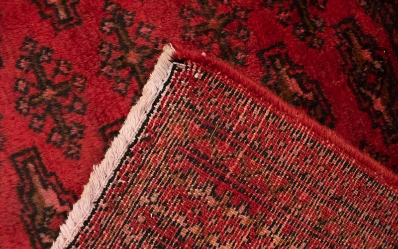 Alfombra Turkaman - 130 x 60 cm - rojo