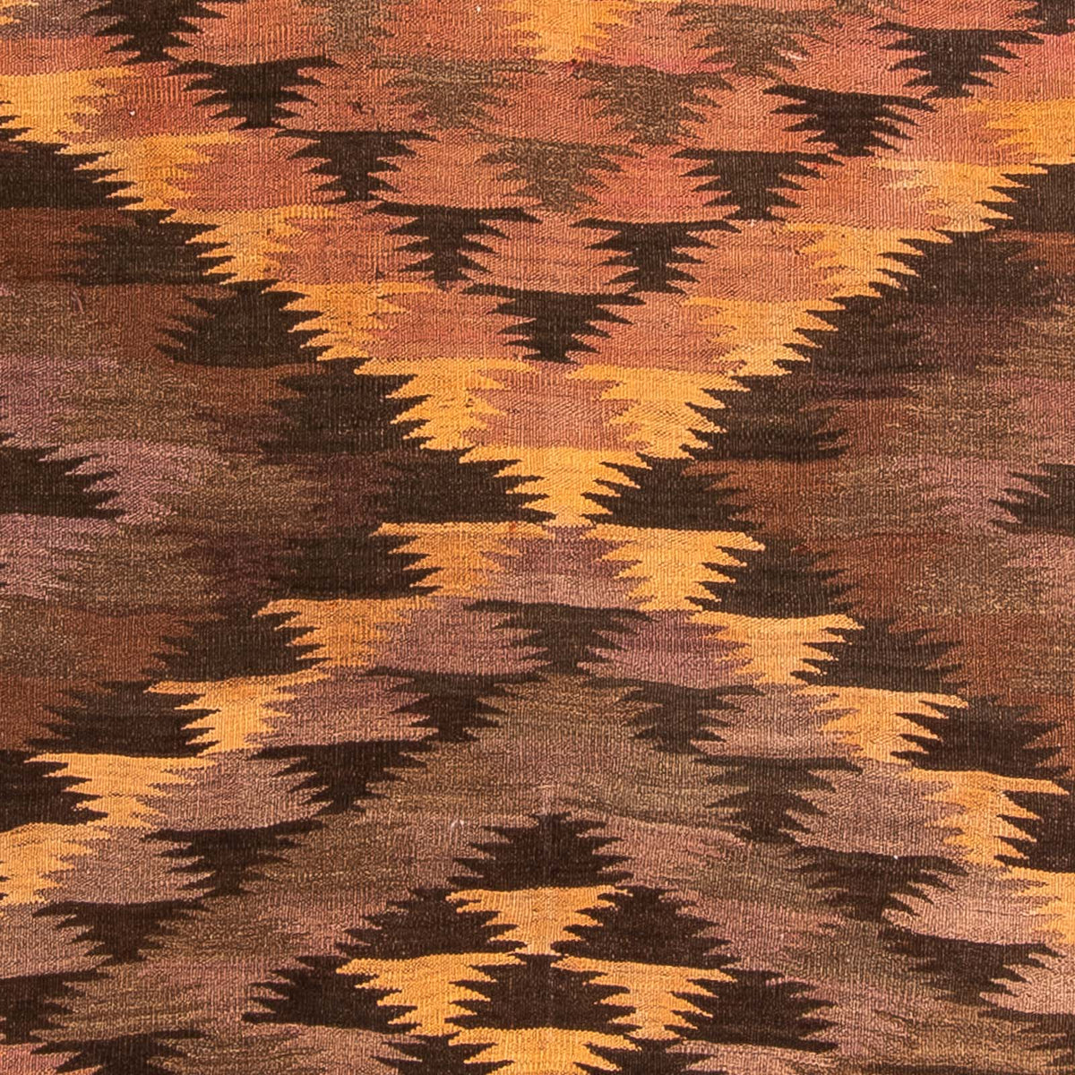 Alfombra de pasillo Alfombra Kelim - Antigua - 380 x 145 cm - multicolor