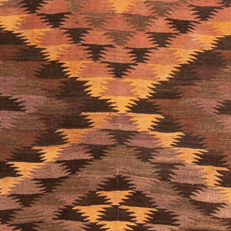 Alfombra de pasillo Alfombra Kelim - Antigua - 380 x 145 cm - multicolor