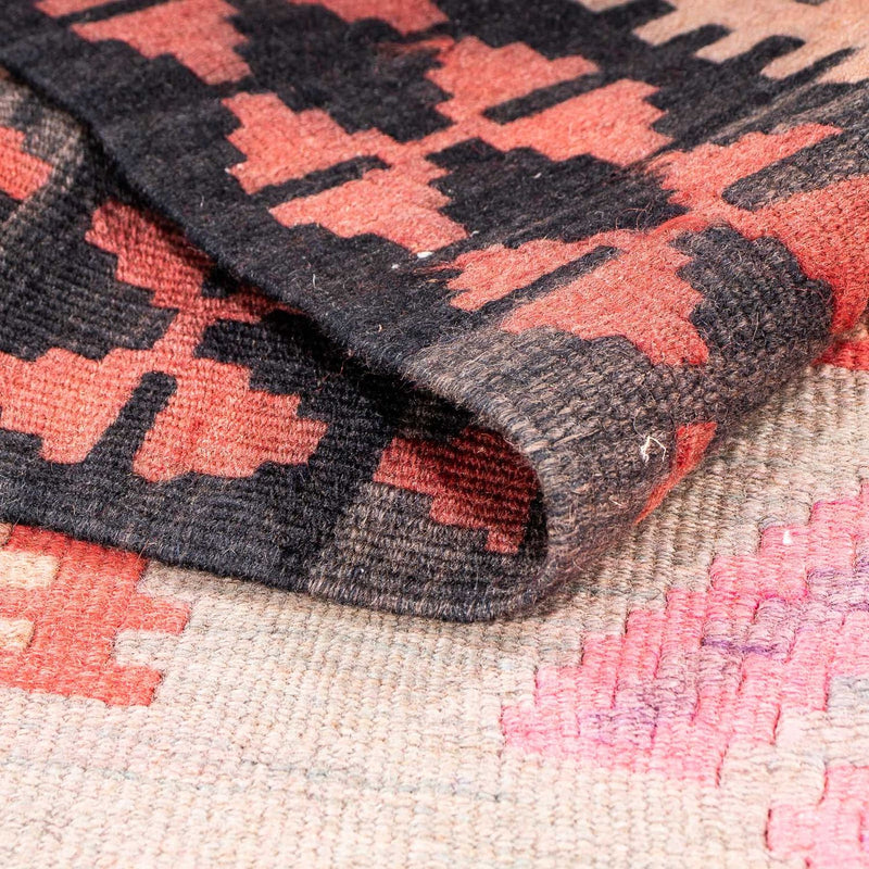 Alfombra de pasillo Alfombra Kelim - Antigua - 395 x 180 cm - multicolor