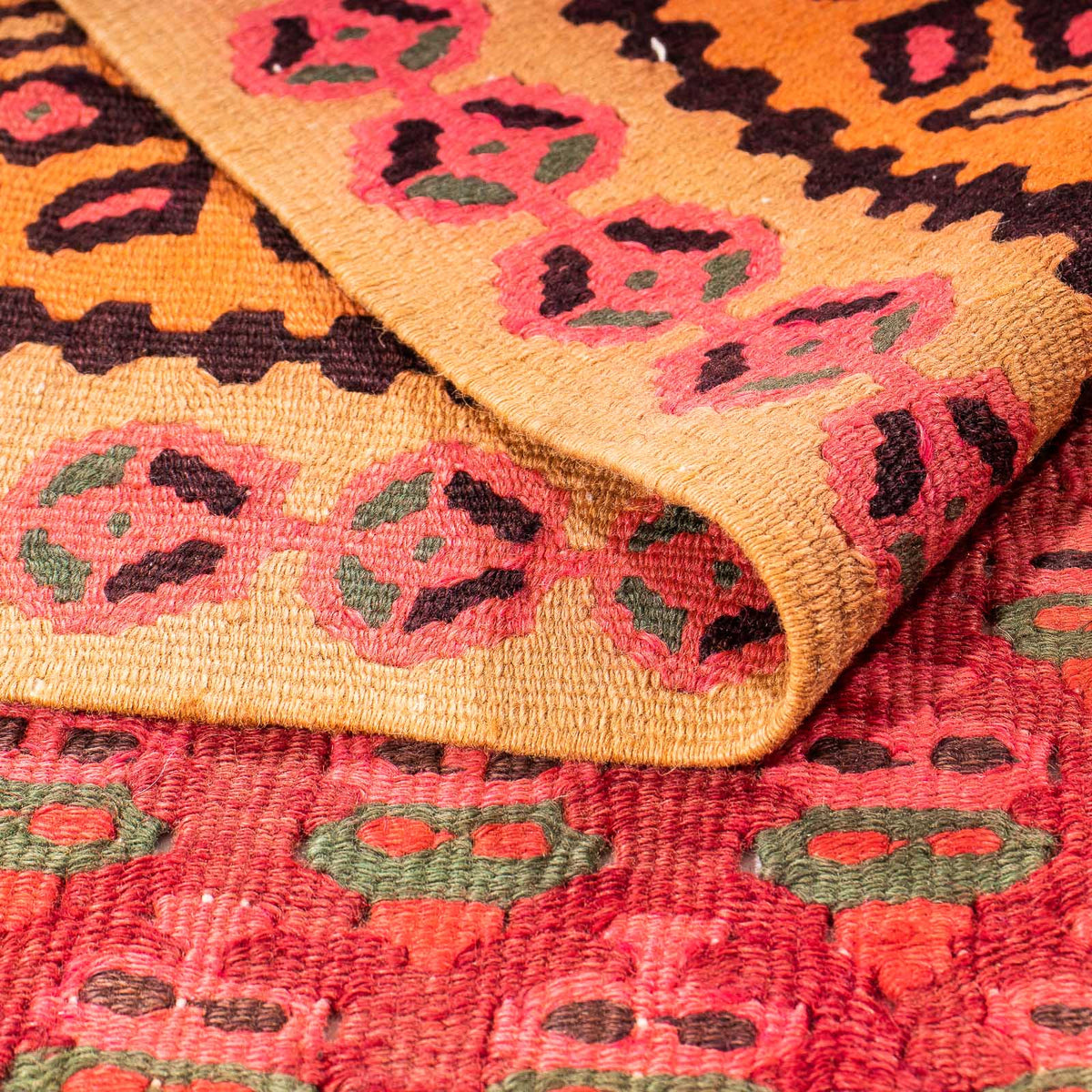 Alfombra Kelim - Antigua - 280 x 145 cm - multicolor