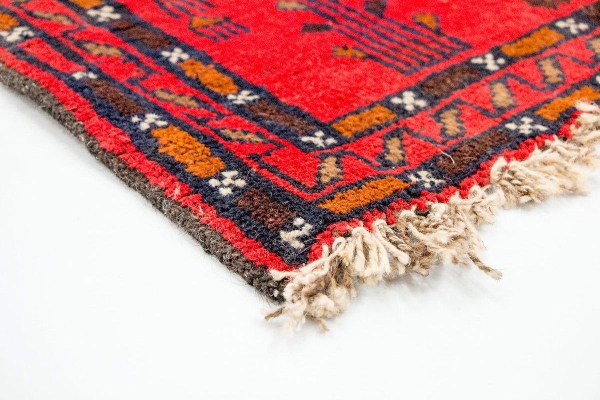 Alfombra Belutsch - 141 x 92 cm - rojo