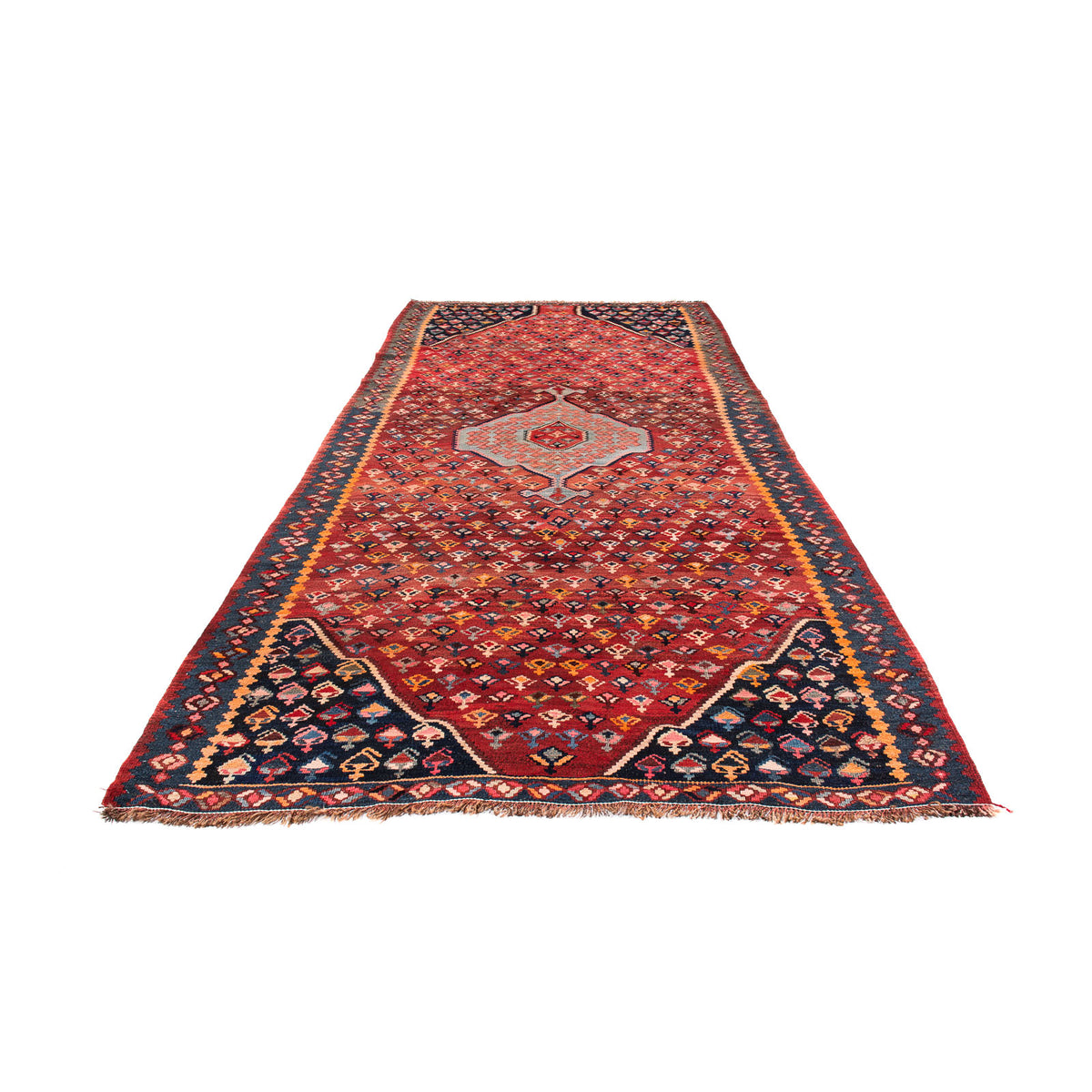 Alfombra Kelim - Antigua - 340 x 170 cm - multicolor