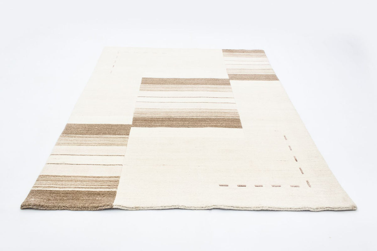 Alfombra de lana - 197 x 144 cm - natural