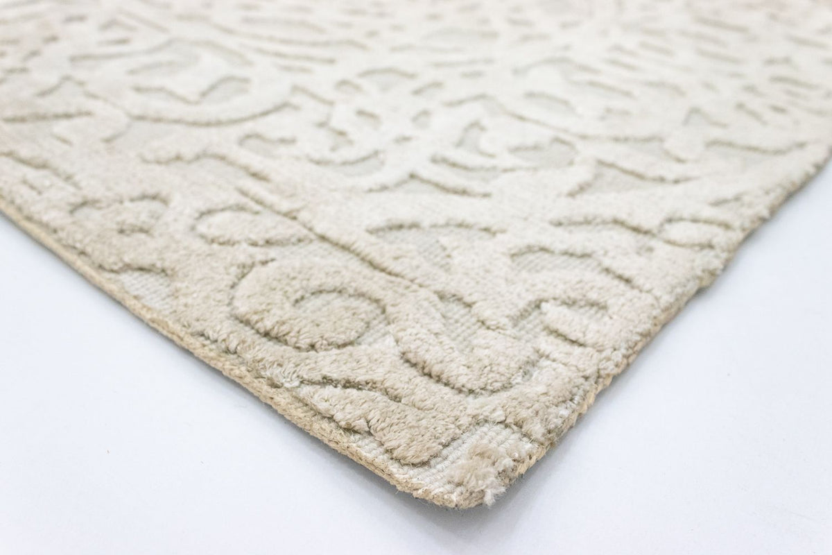 Alfombra de lana cuadrado - 67 x 66 cm - beige
