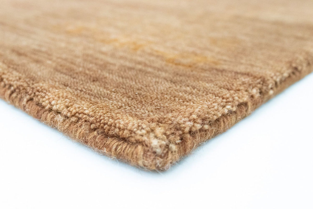 Alfombra de lana - 141 x 73 cm - marrón