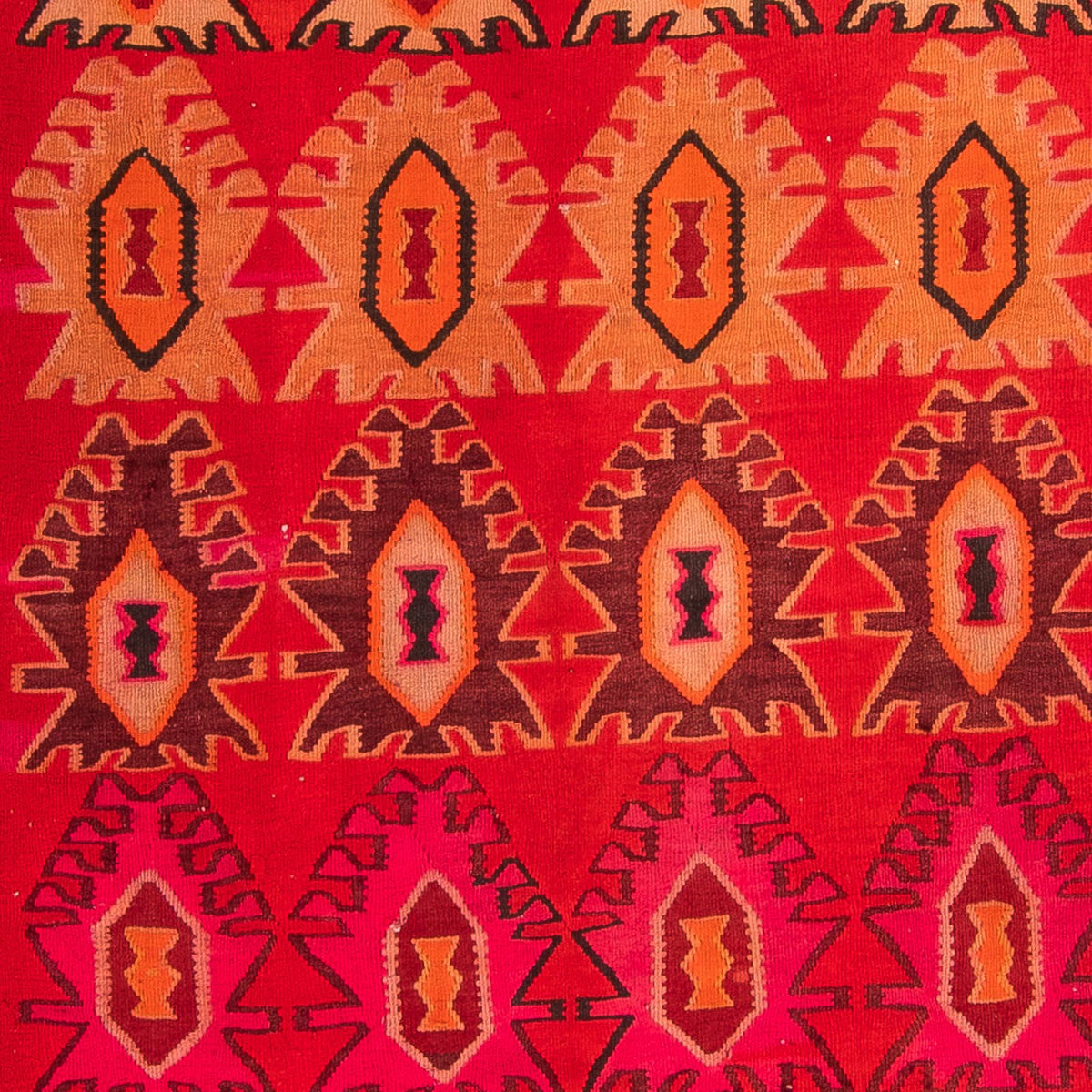 Alfombra de pasillo Alfombra Kelim - Antigua - 395 x 155 cm - multicolor