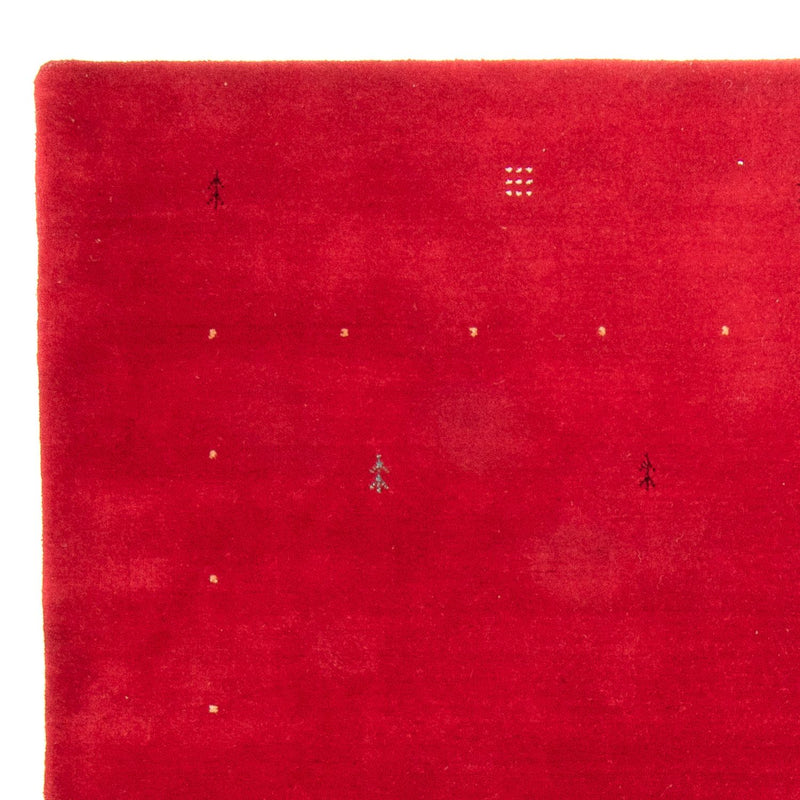 Alfombra Gabbeh - Loribaft Softy - 242 x 172 cm - rojo oscuro