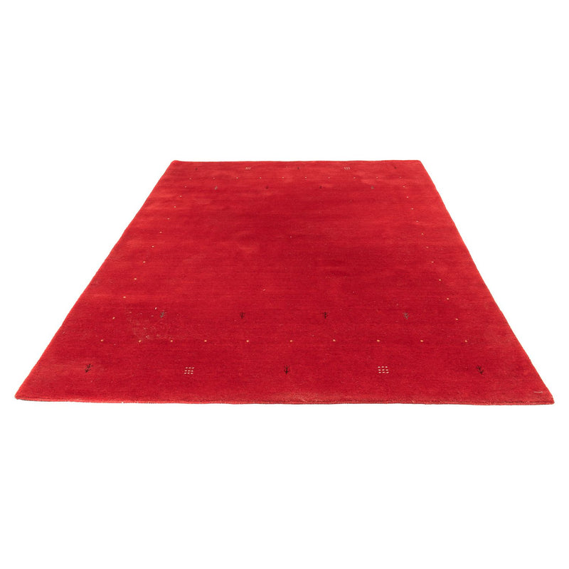 Alfombra Gabbeh - Loribaft Softy - 242 x 172 cm - rojo oscuro