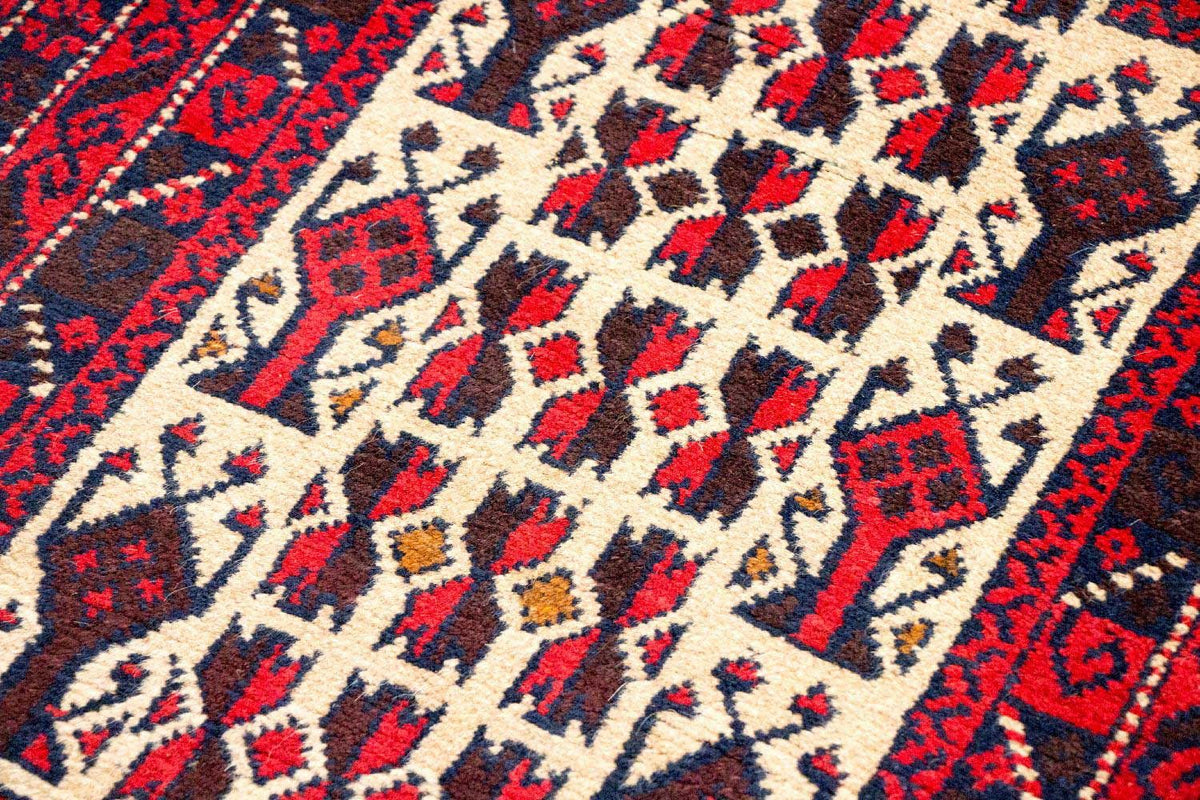 Alfombra Belutsch - 125 x 74 cm - rojo