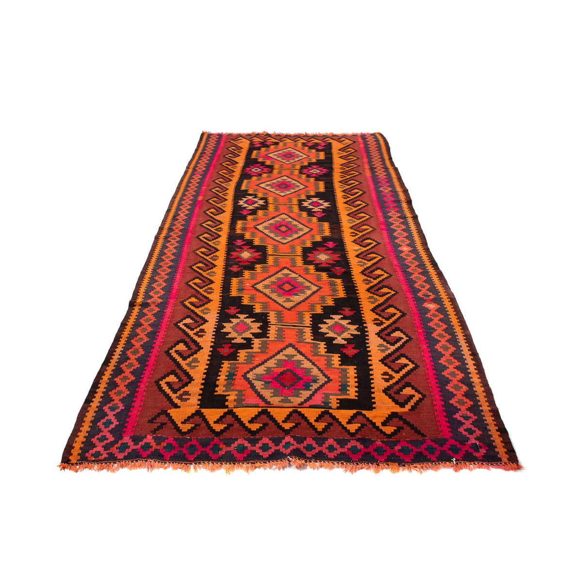 Alfombra de pasillo Alfombra Kelim - Antigua - 225 x 150 cm - multicolor