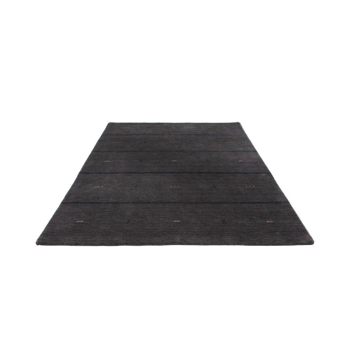 Alfombra Gabbeh - Loribaft Softy - 240 x 173 cm - marrón oscuro