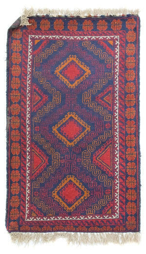 Alfombra Belutsch - 137 x 81 cm - azul