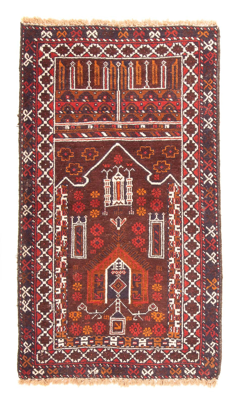 Alfombra Belutsch - 127 x 80 cm - marrón