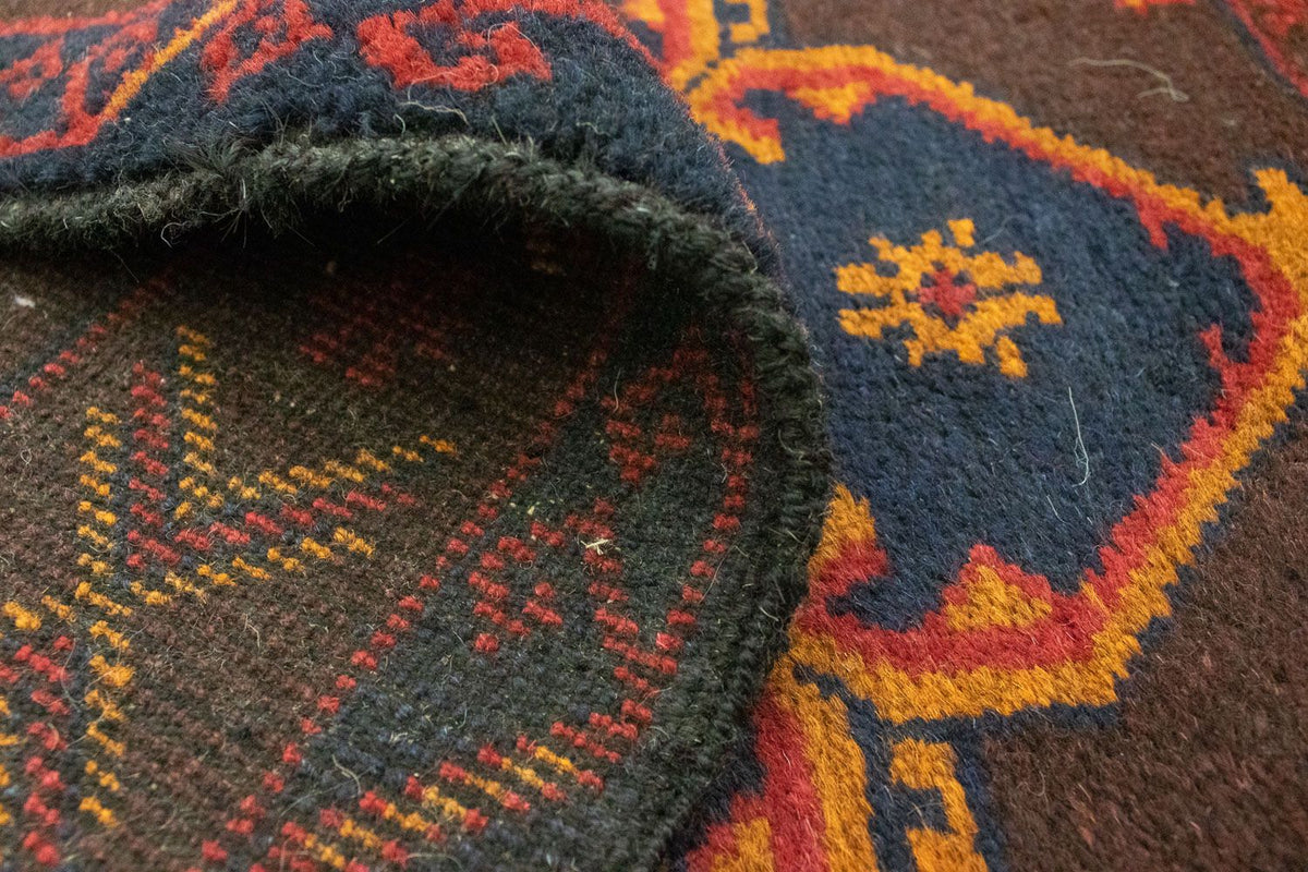 Alfombra Belutsch - 131 x 87 cm - marrón