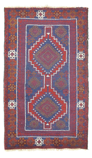 Alfombra Belutsch - 138 x 79 cm - rojo