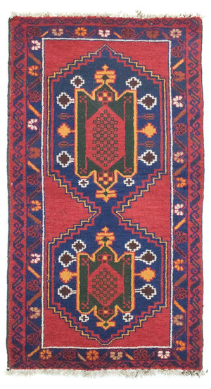 Alfombra Belutsch - 140 x 75 cm - rojo