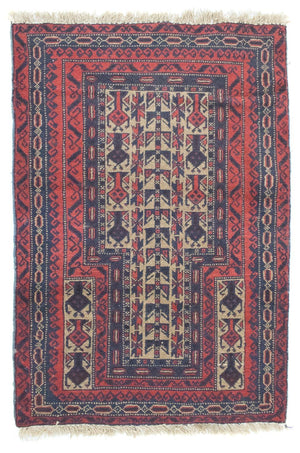 Alfombra Belutsch - 121 x 81 cm - rojo