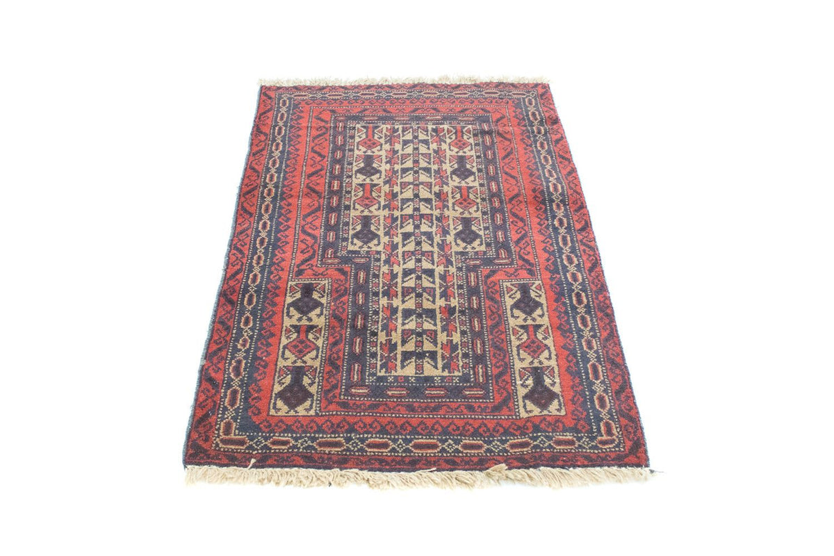 Alfombra Belutsch - 121 x 81 cm - rojo
