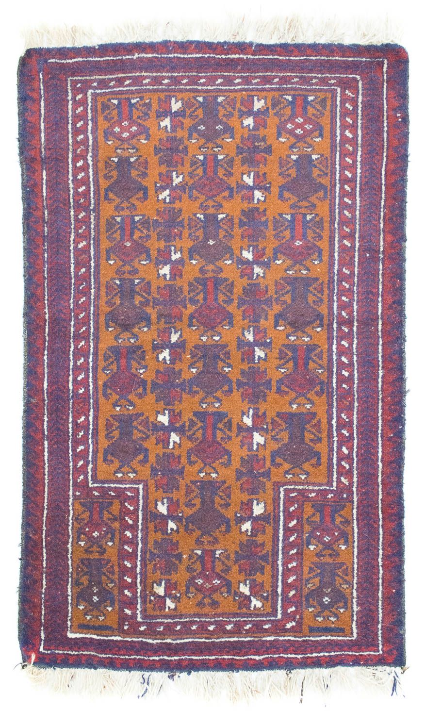 Alfombra Belutsch - 138 x 85 cm - naranja