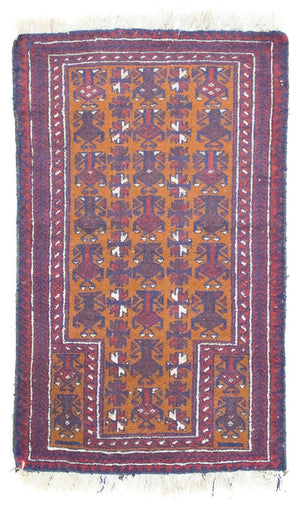 Alfombra Belutsch - 138 x 85 cm - naranja