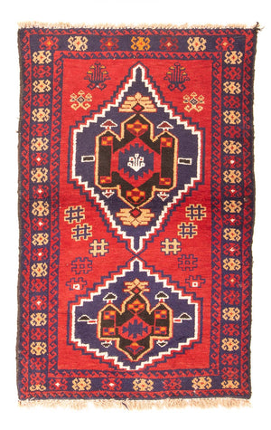 Alfombra Belutsch - 130 x 79 cm - rojo