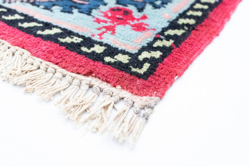 Alfombra oriental - 160 x 97 cm - rosa