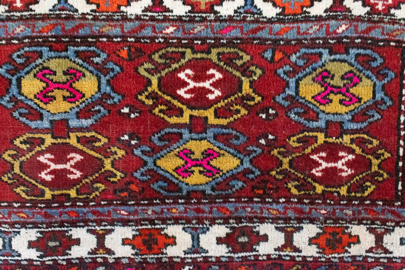 Alfombra persa - Nómada - 106 x 50 cm - rojo