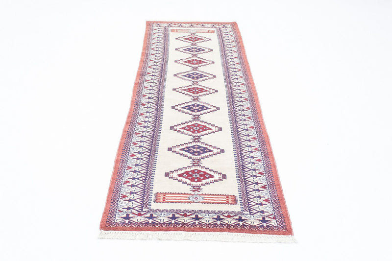 Alfombra de pasillo Alfombra Pakistani - 195 x 65 cm - beige