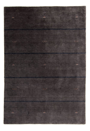 Alfombra Gabbeh - Loribaft Softy - 218 x 171 cm - marrón oscuro