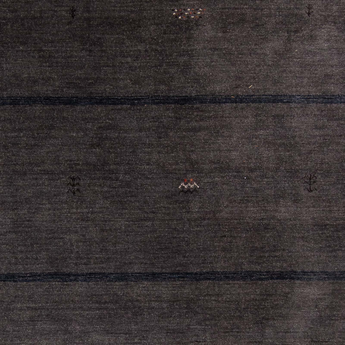 Alfombra Gabbeh - Loribaft Softy - 218 x 171 cm - marrón oscuro