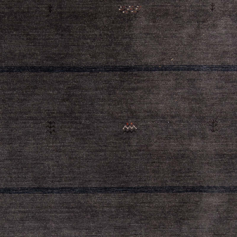 Alfombra Gabbeh - Loribaft Softy - 218 x 171 cm - marrón oscuro