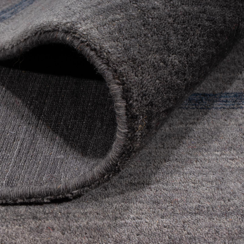 Alfombra Gabbeh - Loribaft Softy - 218 x 171 cm - marrón oscuro