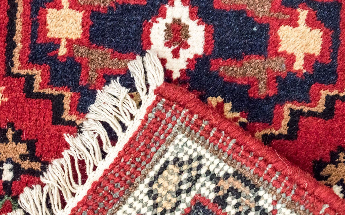 Alfombra oriental - 160 x 90 cm - rojo