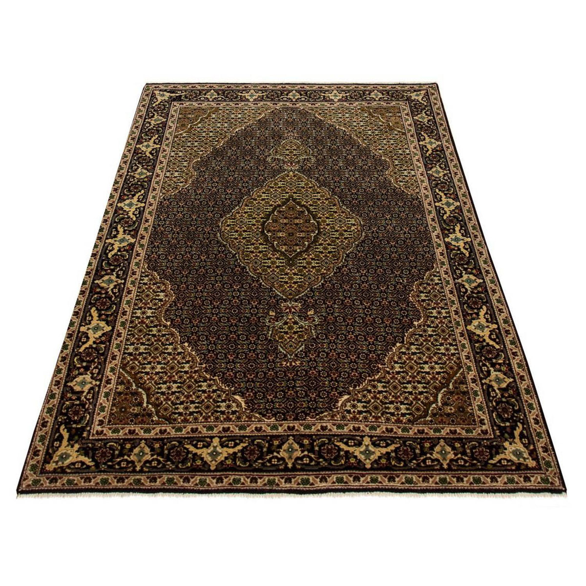 Alfombra Persa - Tabriz - Real - 155 x 102 cm - azul