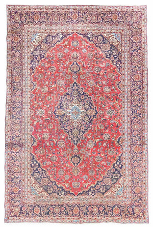 Alfombra persa - Keshan - 410 x 274 cm - rojo