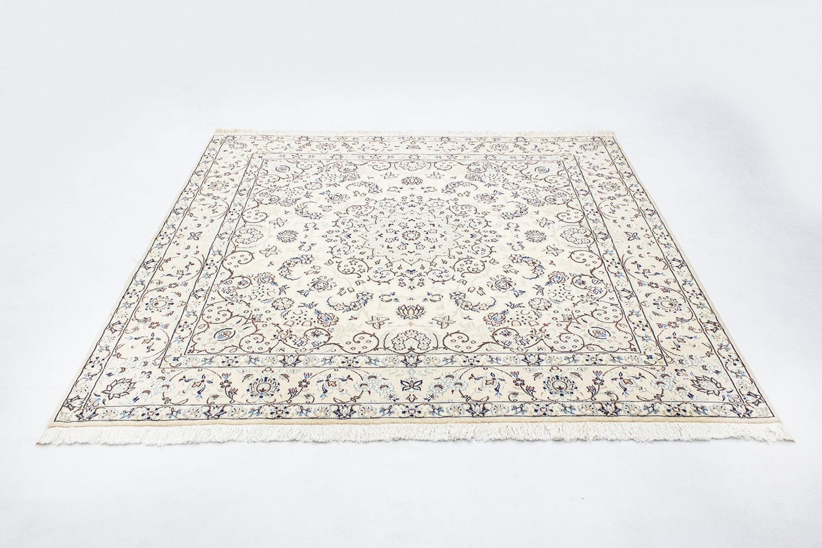 Alfombra Persa - Nain - Real cuadrado - 200 x 193 cm - beige