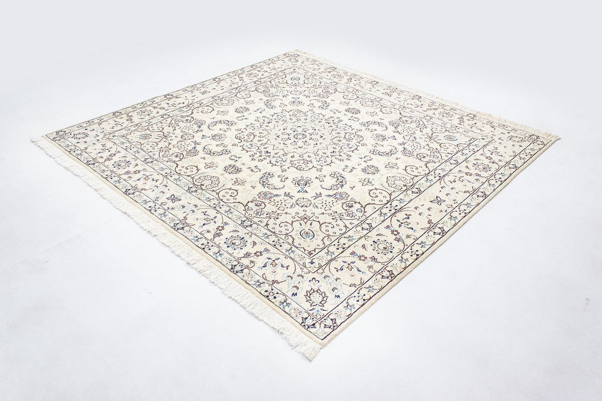 Alfombra Persa - Nain - Real cuadrado - 200 x 193 cm - beige