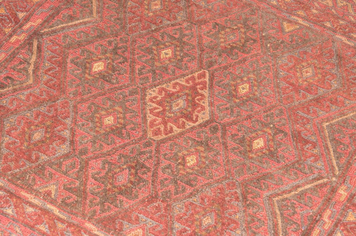 Alfombra Kelim - Oriental cuadrado - 123 x 114 cm - rojo