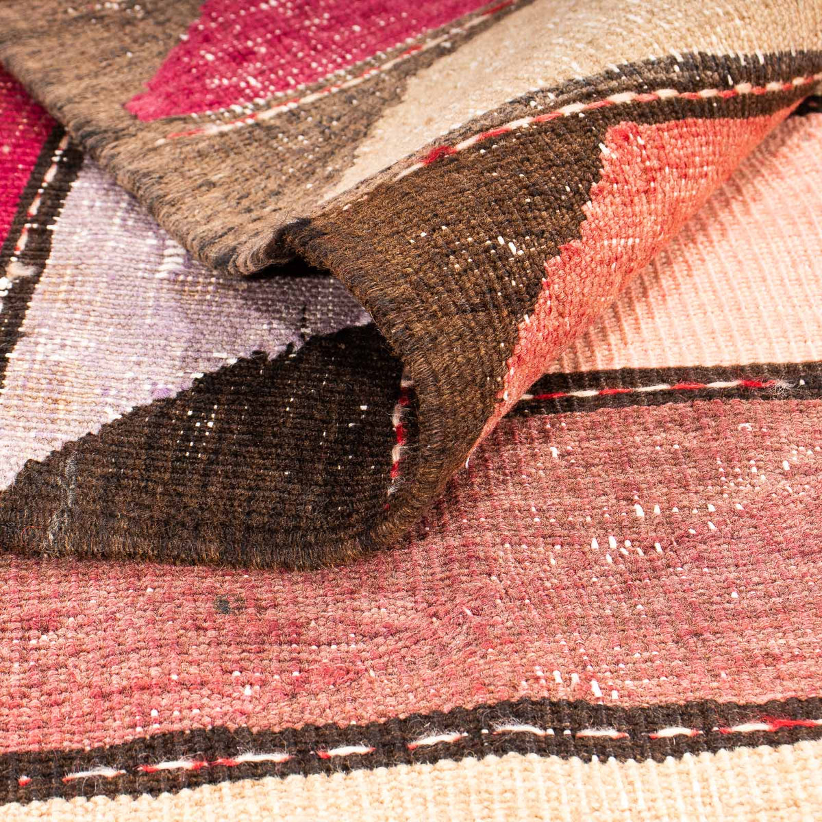 Alfombra de pasillo Alfombra Kelim - Antigua - 320 x 150 cm - multicolor