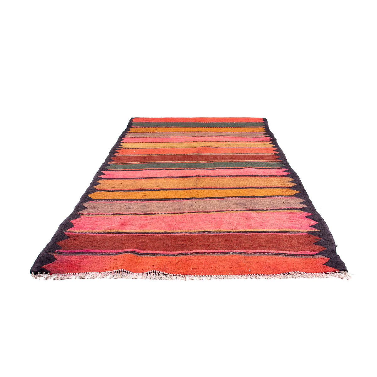 Alfombra de pasillo Alfombra Kelim - Antigua - 290 x 155 cm - multicolor