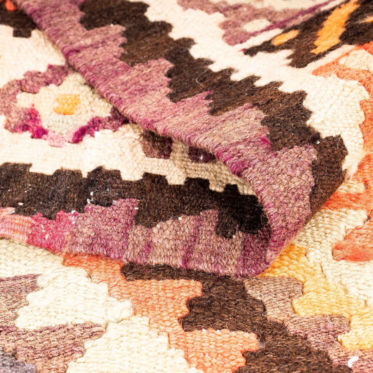 Alfombra Kelim - Antigua - 260 x 130 cm - multicolor