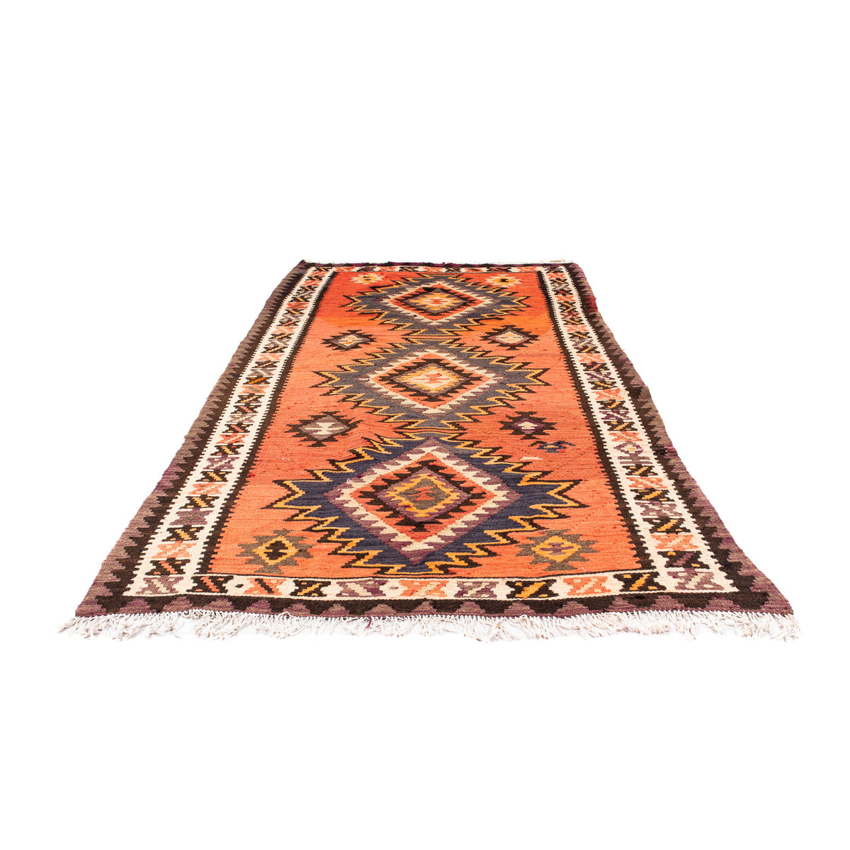 Alfombra Kelim - Antigua - 260 x 130 cm - multicolor