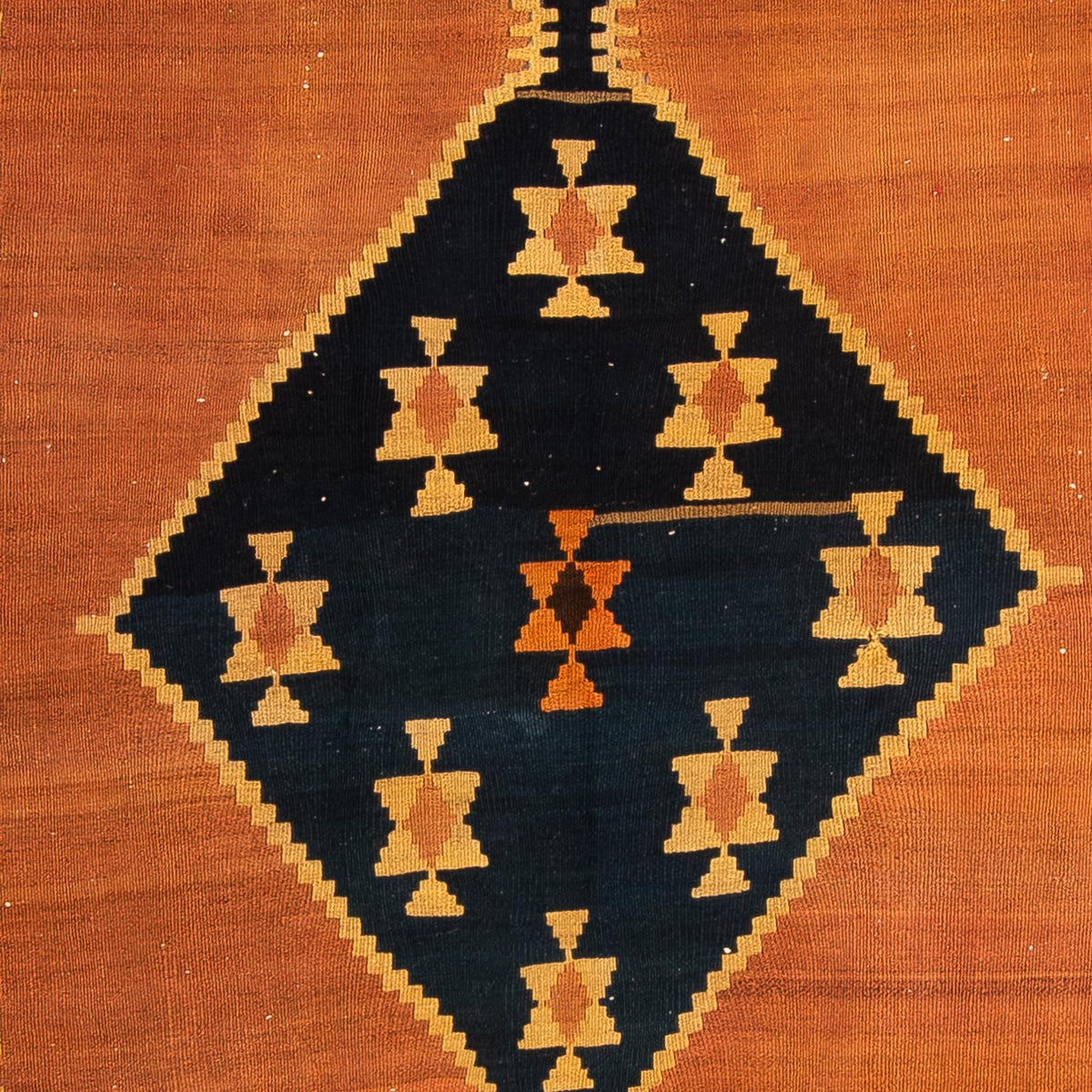 Alfombra de pasillo Alfombra Kelim - Antigua - 375 x 124 cm - multicolor