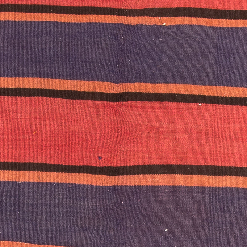 Alfombra de pasillo Alfombra Kelim - Antigua - 385 x 155 cm - marrón