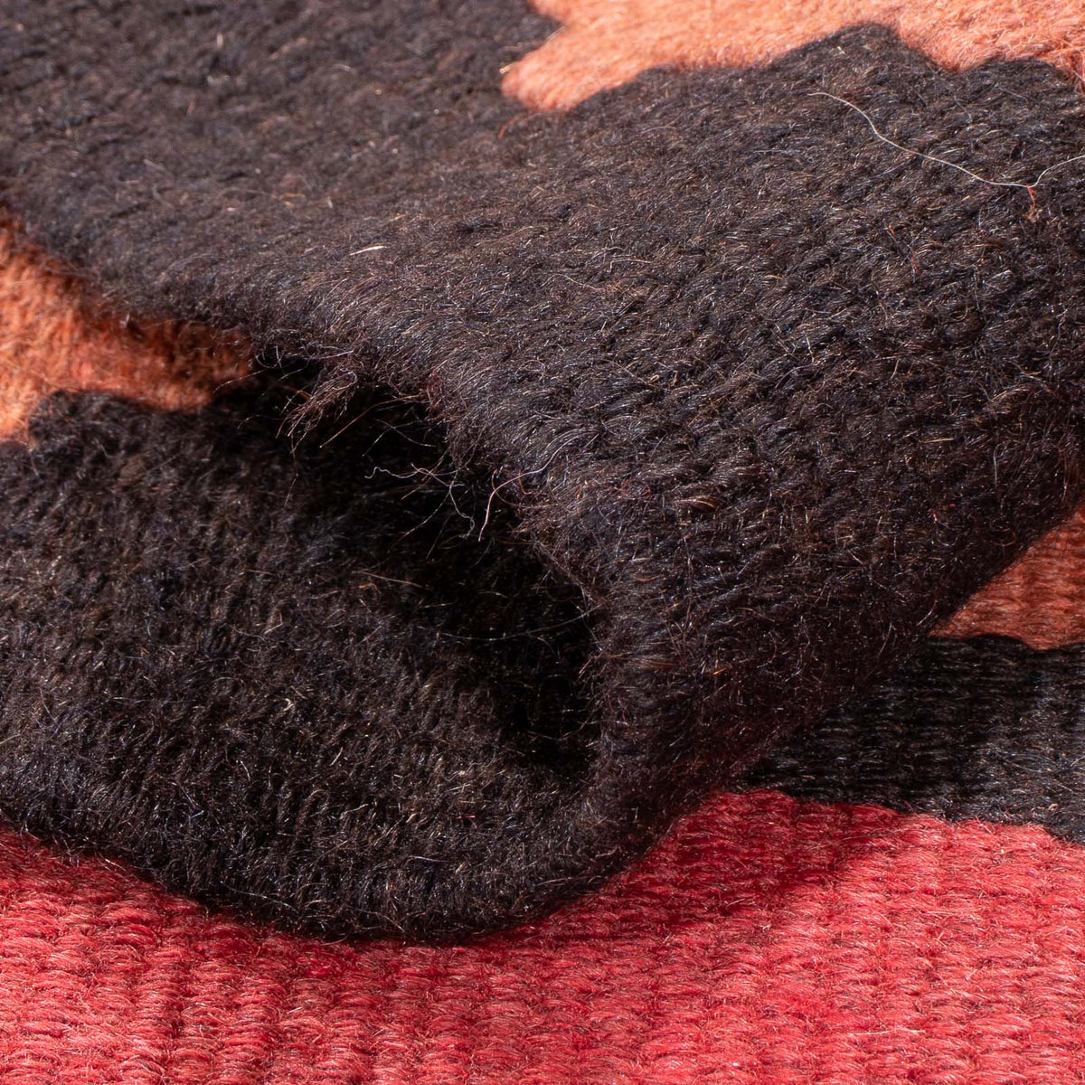 Alfombra de pasillo Alfombra Kelim - Antigua - 385 x 155 cm - marrón