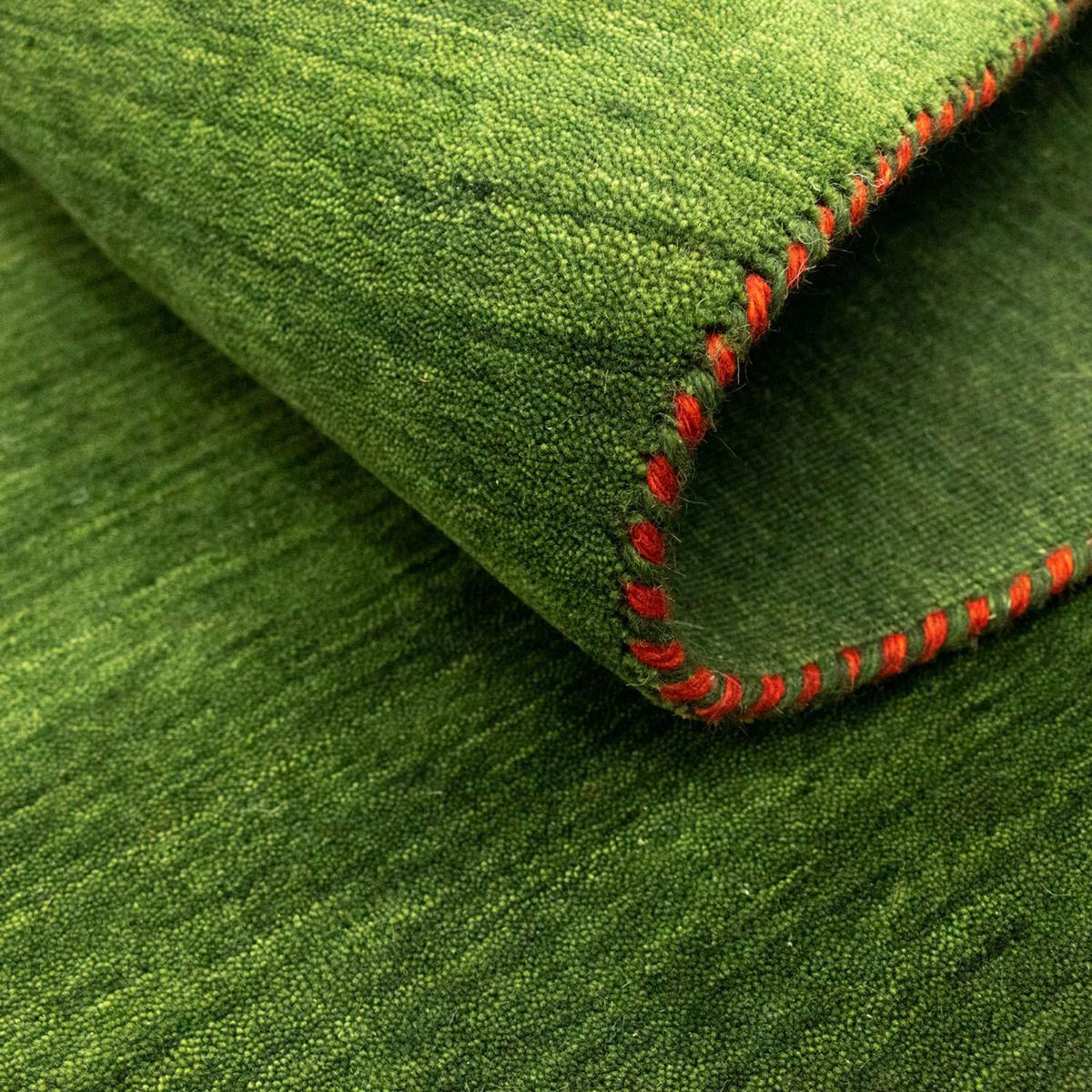 Alfombra Gabbeh - Softy - 196 x 145 cm - verde