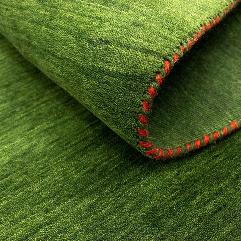 Alfombra Gabbeh - Softy - 196 x 145 cm - verde